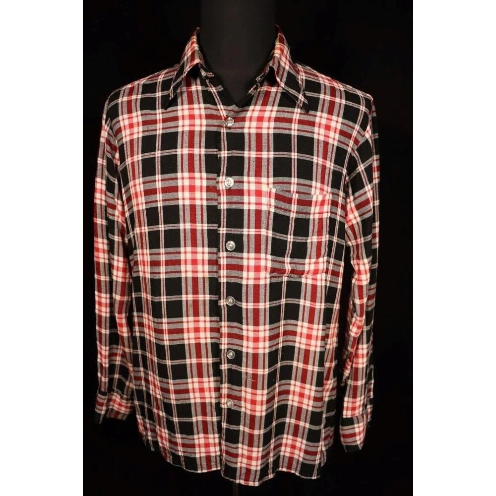 Vintage 1970's Arrow Chevella Rayon Shirt Size Large Excellent Condition